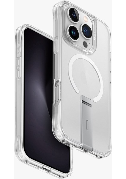 iPhone 16 Pro Max Kılıf Eleva Serisi Standlı Magsafe Özellikli Premium Kılıf