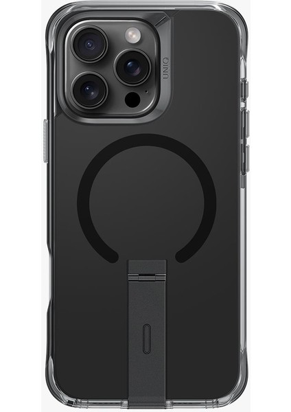 Apple iPhone 16 Pro Kılıf Eleva Serisi Standlı Magsafe Özellikli (Magclick™) Premium Kılıf