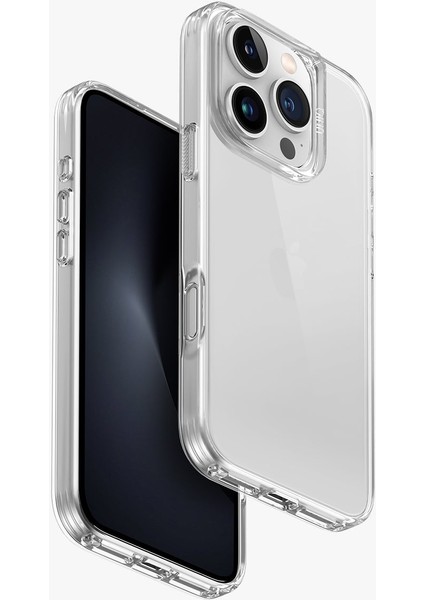 Apple iPhone 16 Pro Max Kılıf Air Fender Serisi (Airogroove™) Koruyucu Şeffaf Kılıf