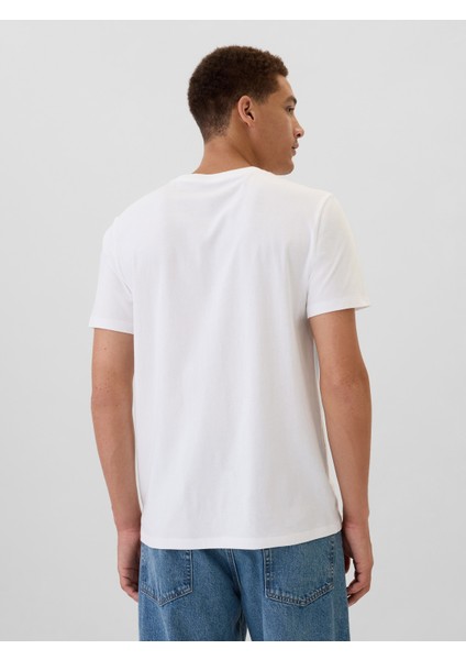 Erkek Beyaz Everyday Soft Gap Usa Logo T-Shirt indirimleri