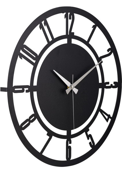 50 cm Metal Malzeme Akar Saniye Sessiz Mekanizma Dekoratif Duvar Saati modelleri