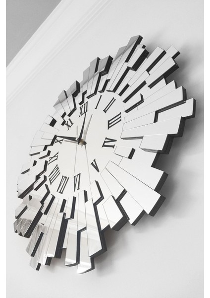 3d Kabartmalı Piyano Model Aynalı Pleksi Duvar Saati Roma Rakamlı fiyatları