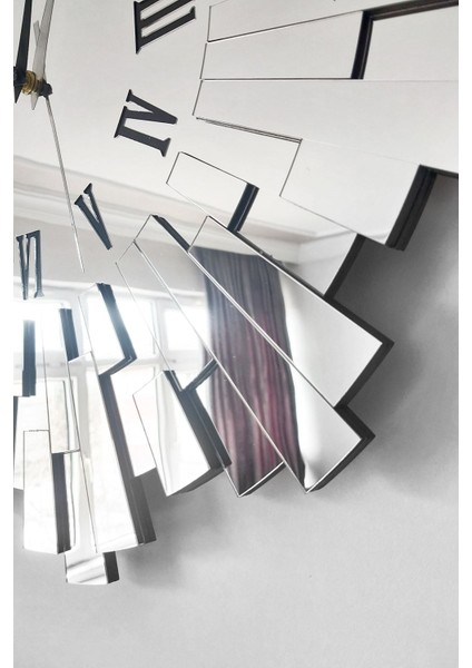 3d Kabartmalı Piyano Model Aynalı Pleksi Duvar Saati Roma Rakamlı fırsatları