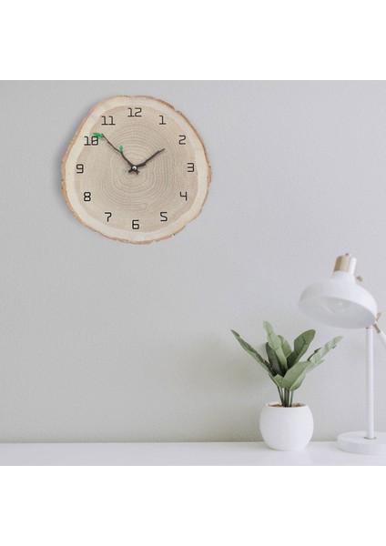 Dekoratif Ağaç Gövdesi Kütük Şeklinde 30 cm Duvar Saati fiyatları