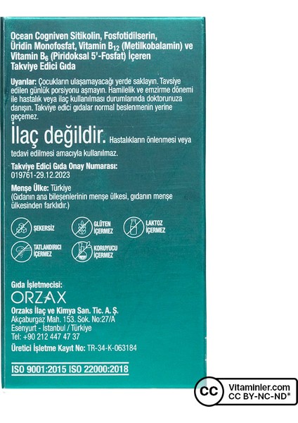 Ocean Cogniven 30 Kapsül fırsatları