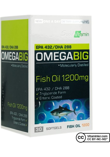 Suda Vitamin Omegabig Balık Yağı 30 Kapsül