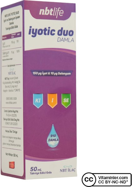 Nbt Life Iyotic Duo Damla 50 ml