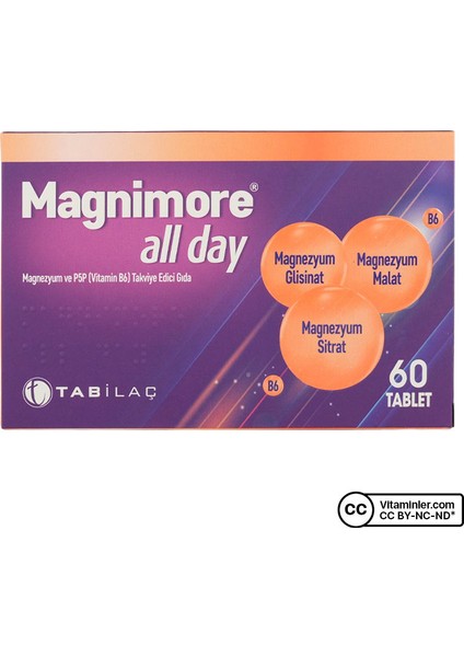 Tab İlaç Magnimore All Day 60 Tablet