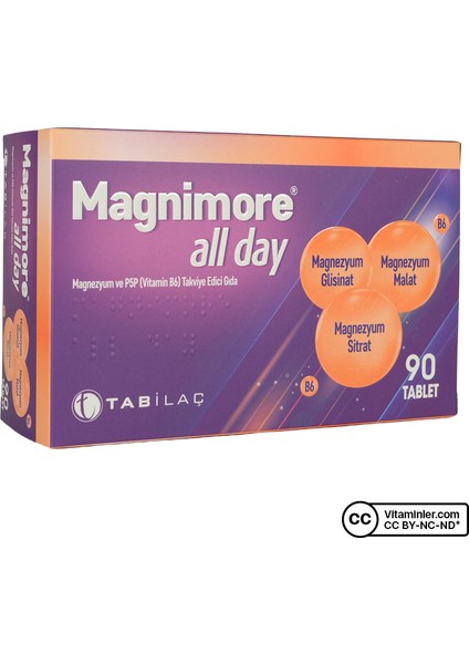 Tab İlaç Magnimore All Day 90 Tablet