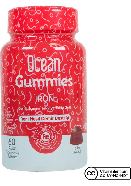 Gummies Iron 60 Çiğnenebilir Form