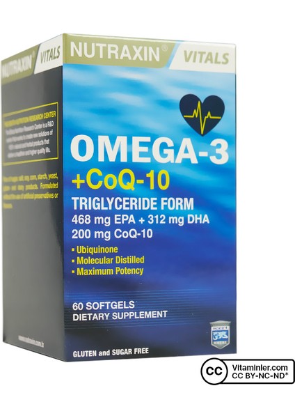 Omega 3 +Coq-10 60 Kapsül