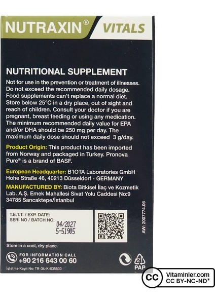 Omega 3 +Coq-10 60 Kapsül indirimleri