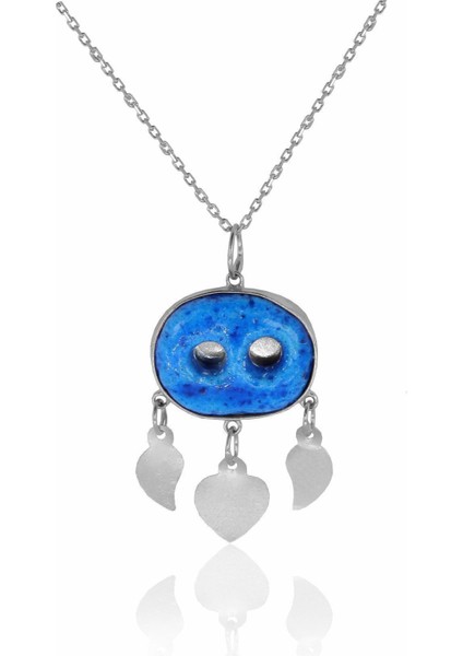 Şık ve anlamlı beyaz boncuklu 925 ayar kolye, özel tasarım hediye seçeneği