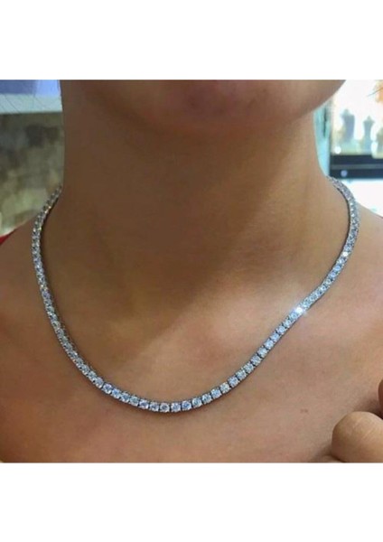 3,2 mm Klasik Su Yolu Gümüş Kolye