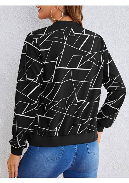 Kadın Uzun Kollu Baskılı Dalgıç Ceket modelleri