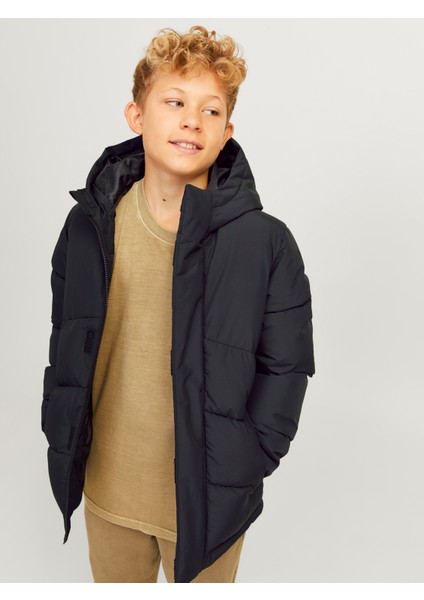 Jack & Jones Jjworld Puffer Jacket Jnr Çocuk Siyah Mont 12260052-02