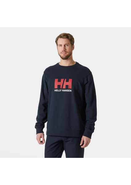 Helly Hansen Hh Logo Crew 2.0 Sweatshırt Erkek Lacivert Sweatshirt HHA.30395-HHA.597