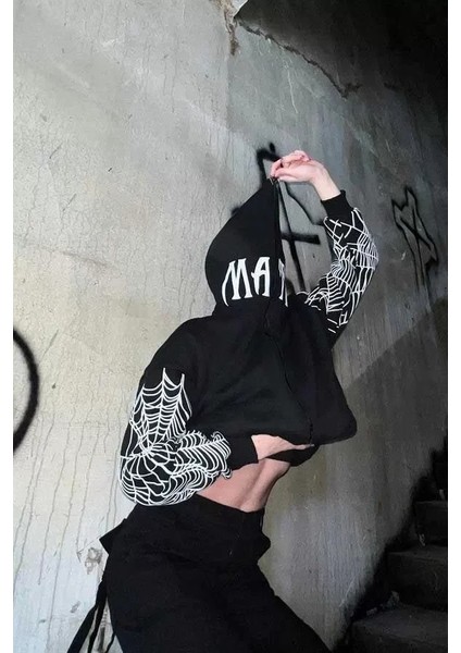 Bape Spider Baskılı Oversize Hırka - Siyah fiyatları