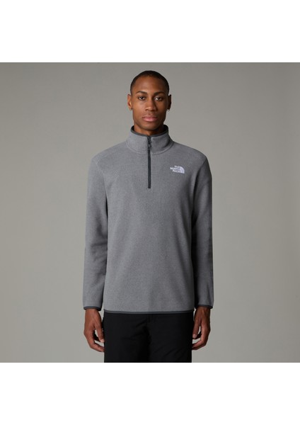 M 100 Glacıer 1/4 Zıp - Eu Gri Sweatshirt NF0A855W4HJ1
