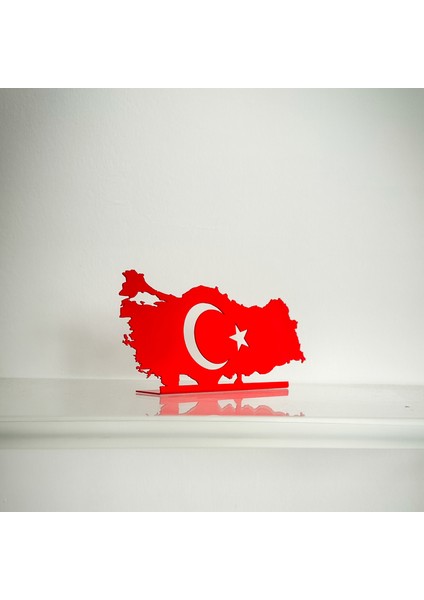Türk Bayrağı Türkiye Haritası Masa Süsü , Dekoratif Obje Biblo, Ofis Ev Dekorasyon, Masa Üstü Dekor indirimleri