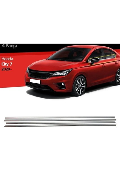 Honda City Cam Çıtası Alt Çıtası Krom 2021+