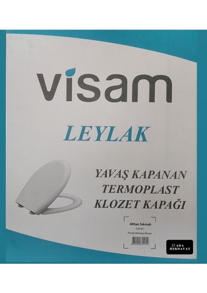 Leylak Yavaş Kapanan Klozet Kapağı Alttan Sıkmalı 529-001 Plastik Menteşe Beyaz fiyatları