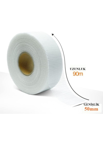 Alçıpan Yapışkanlı Derz Bantı (90MT/50MM)