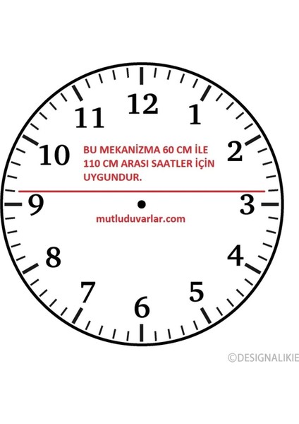 Yüksek Tork Saat Mekanizması Yüksek Tork Saat Motoru 40 cm modelleri