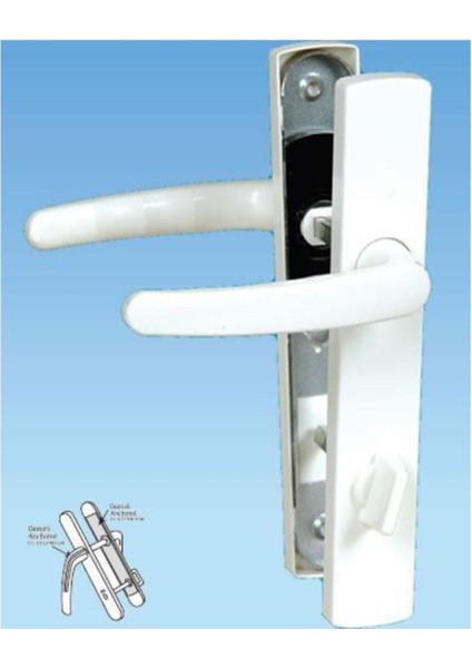 Pimapen Yaylı Wc Kapı Kolu Demirli (Vida Montajlı)