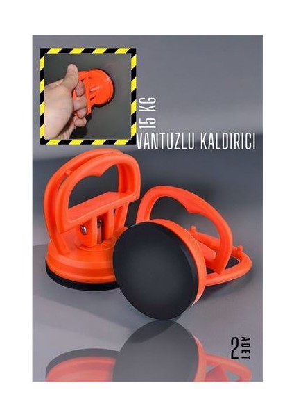 Kilitli Vantuzlu Kaldırıcı 15 kg 2 Adet