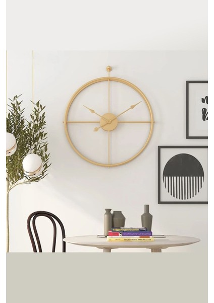 La Clock xxl 90 cm Gold, Modern Dekoratif Ispanyol Tarzı Duvar Saati fiyatları