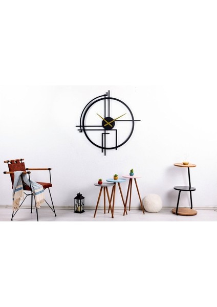 Querencia Metal Siyah Duvar Saati 1,5 mm Kalınlık 100 x 100 cm fiyatları