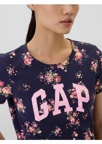 Kadın Lacivert Gap Logo T-Shirt modelleri