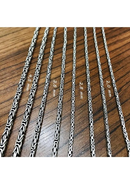 Erkek Gümüş Zincir, 2.8 mm, Yuvarlak Model, Şık ve Dayanıklı Takı, Ayar: 925