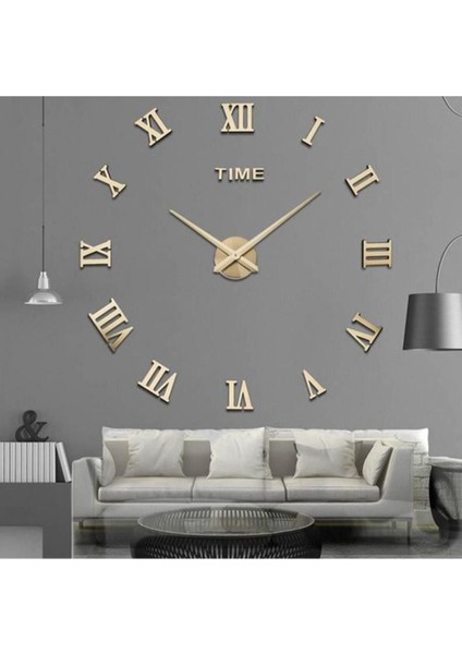 Roma Rakamlı Gold Pleksi Duvar Saati fırsatları