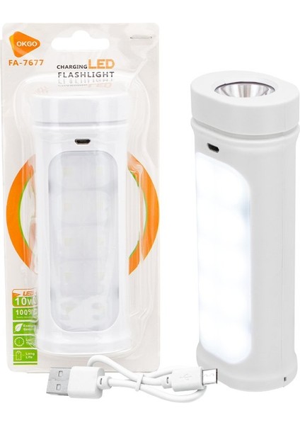 Powermaster FA-7677 Şarjlı Ledli Iki Kademeli El Feneri modelleri