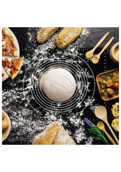 Silikon Çok Amaçlı Geniş Hamur Matı Hamur Açma Matı 40*50 cm fırsatları