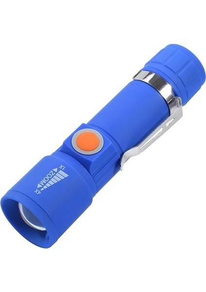 Powermaster MX-616S USB Şarjlı 3 Modlu Plastik Kasa Mini El Feneri