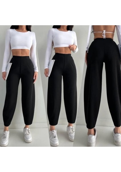 Kadın Krep Kumaş Balon Pantolon fiyatları