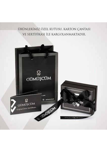Parlak Gümüş ve Altın Süsleme Kolye, Şık Takı, 925 ayar, Zirkon taşlı, Gümüş renk