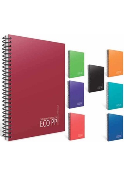 Gıpta Defter Eko A5 Spiralli Pp Kapak 80 Yp. Çizgili 6395 1