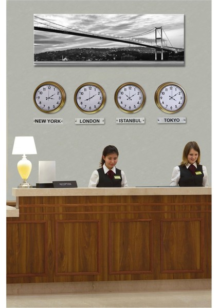 40 cm Eskitme Metal 4 Adet Set Otel Dünya Saati modelleri