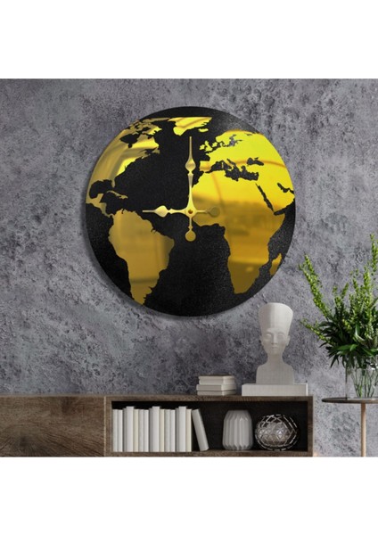 W'clock Dekoratif Duvar Saati - Dünya