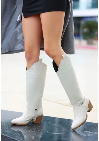 Milla Bej Cilt Tak Çıkar Topuklu Bot ve Çizme fiyatları