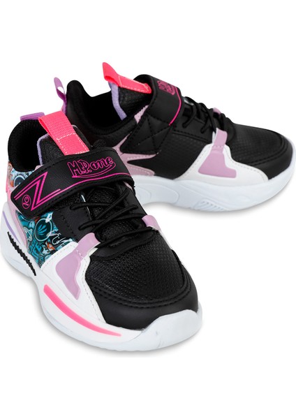 Mpone Pt Sports Casual Kız Çocuk Spor Ayakkabı 26-30 Numara Mor-Siyah fiyatları