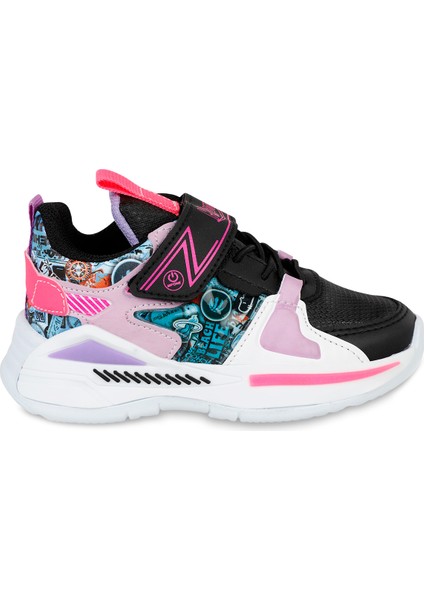 Mpone Pt Sports Casual Kız Çocuk Spor Ayakkabı 26-30 Numara Mor-Siyah indirimleri