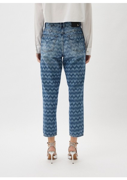 Indigo Kadın Yüksek Bel Mom Fit Pantolon 8P0402 modelleri