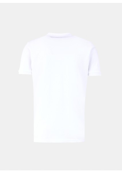 Baskılı Beyaz Erkek Polo T-Shirt M1110349A01C_APPLIQUE Classıc Fıt P fiyatları