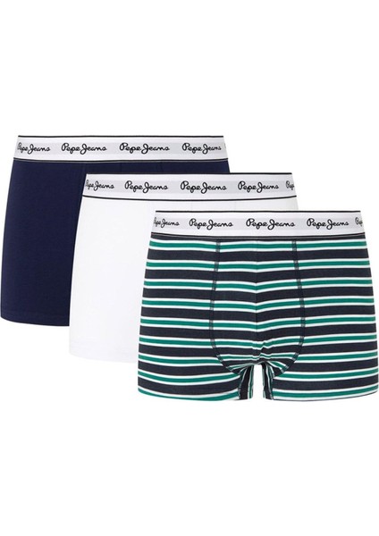 Lacivert Erkek Boxer PMU11136 595 Retro Stp Tk 3p