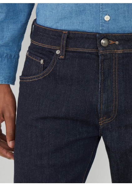Normal Bel Normal Paça Slim Fit Lacivert Erkek Denim Pantolon HM212515 modelleri